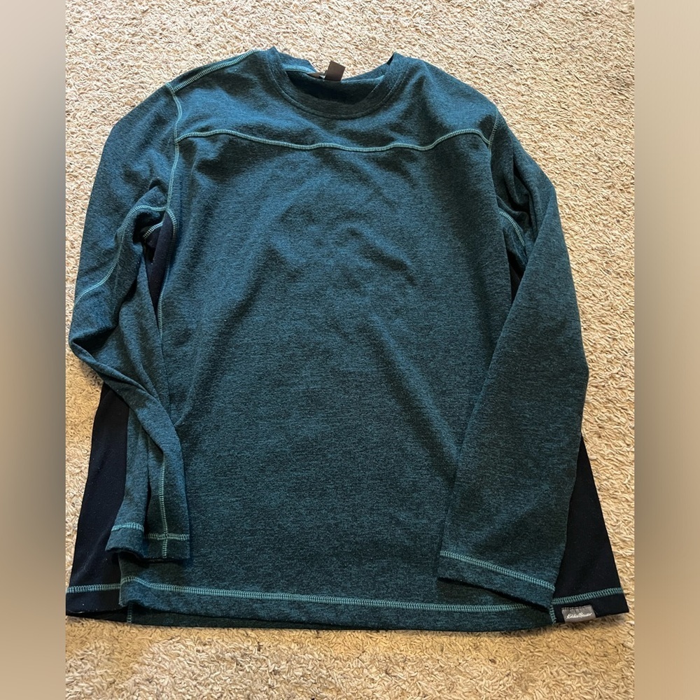 Eddie Bauer green/blue shirt